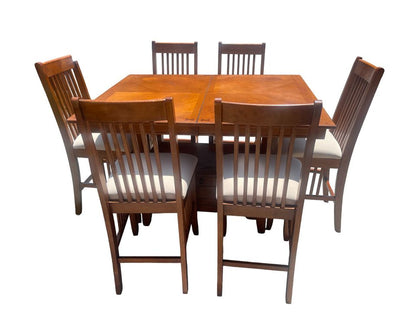 Tall 6-Person Expandable Dining Room Table